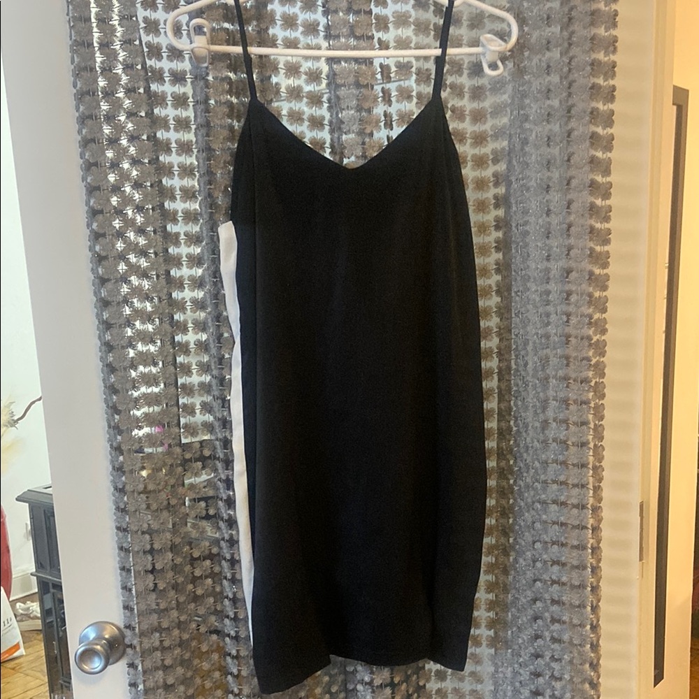 Black and White Slip Dress